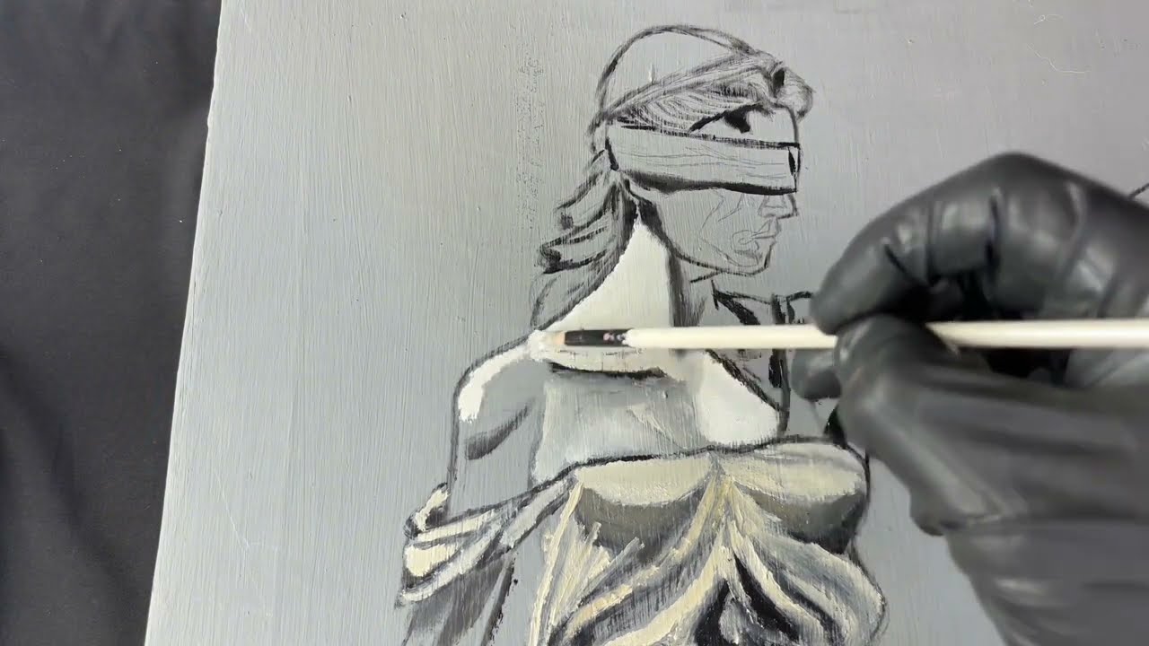 I Painted Th&eacute;mis With OIL, time lapse