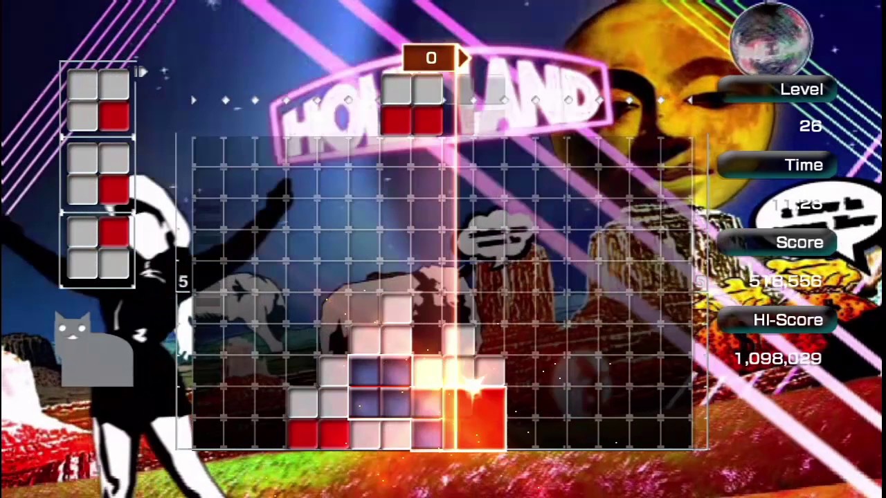 LUMINES LIVE! gameplay 