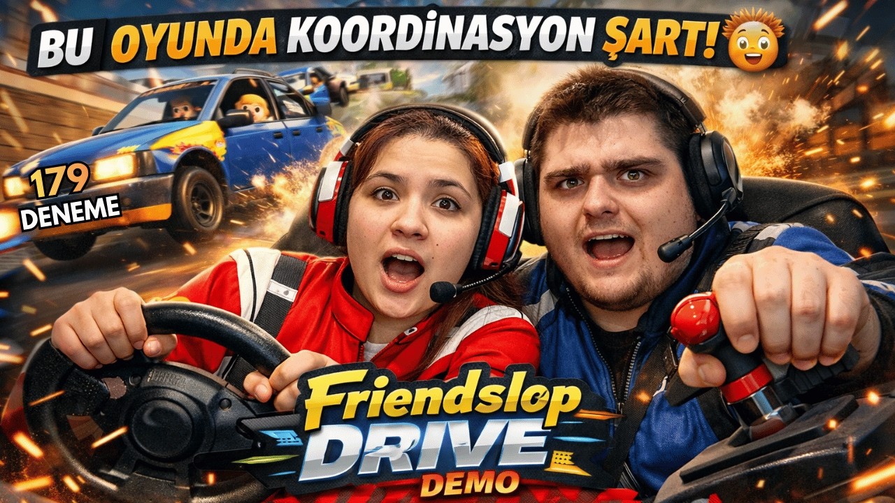 Arkadaşlarla Aynı Arabayı Kontrol Ediyoruz! 😱 | Friendslop Drive: Demo | Pairest