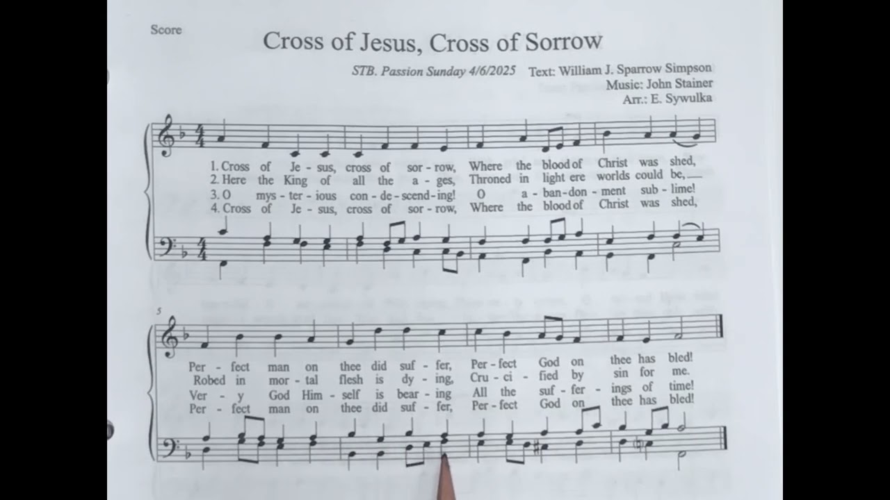 Cross of Jesus, Cross of Sorrow