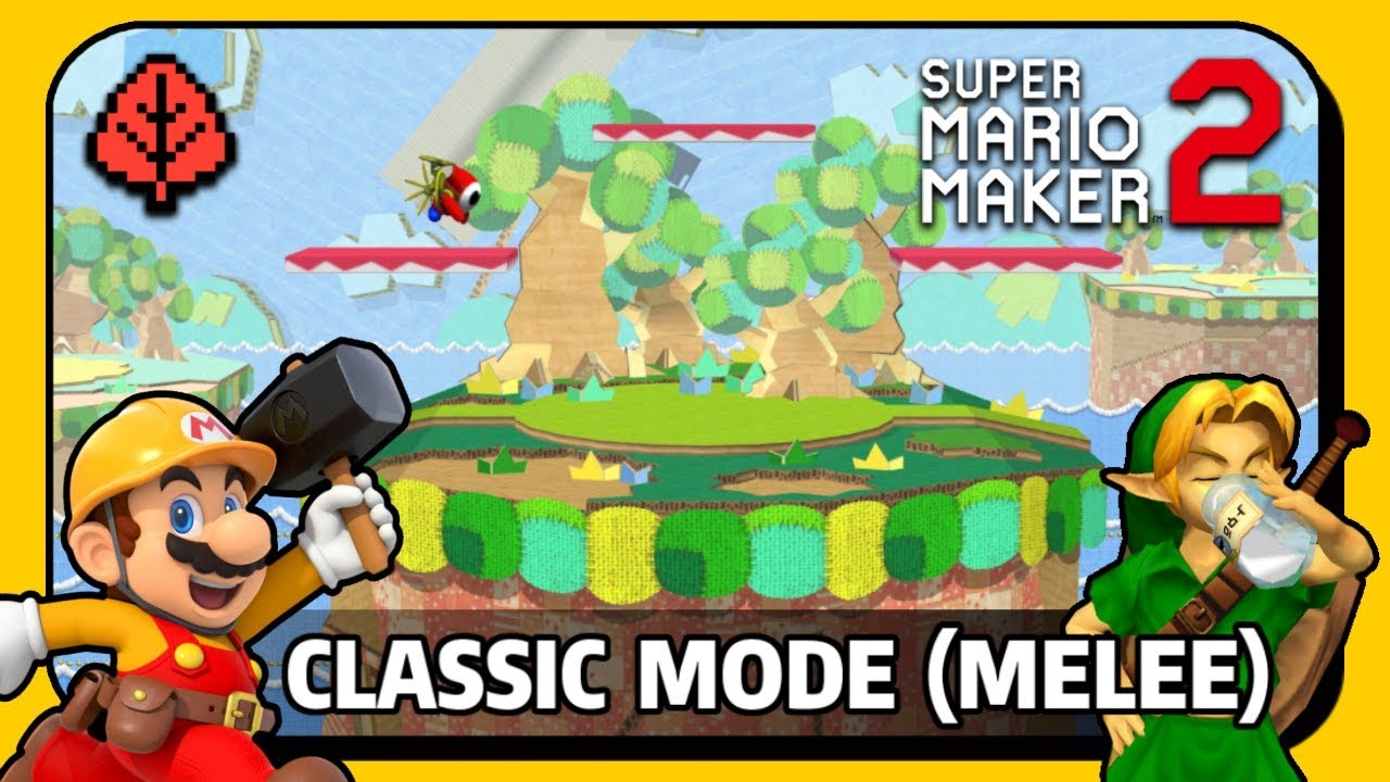 Super Smash Bros. Melee's Classic Mode - Super Mario Maker 2 Levels