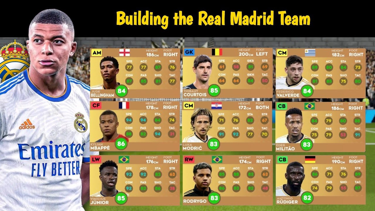 DLS 24 | Building The New Real Madrid Team! MBappé! | Dream League Soccer 2024 Gameplay...