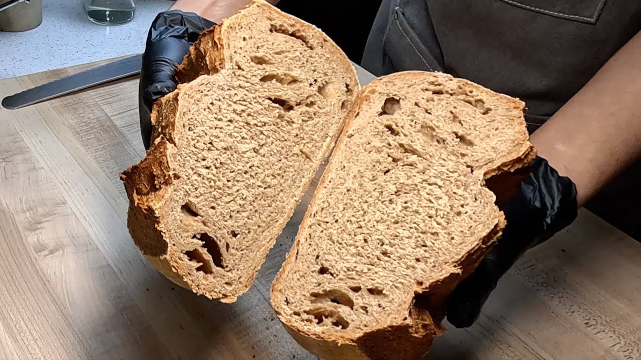 Beginner-Friendly 100% Whole Wheat Sourdough You'll Ever Bake (Seriously, No Kneading!)
