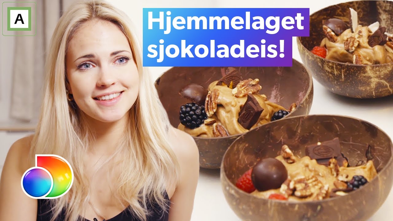 4-stjerners middag | Emilie Nereng lager hjemmelaget sjokoladeis med konfekt | discovery+ Norge
