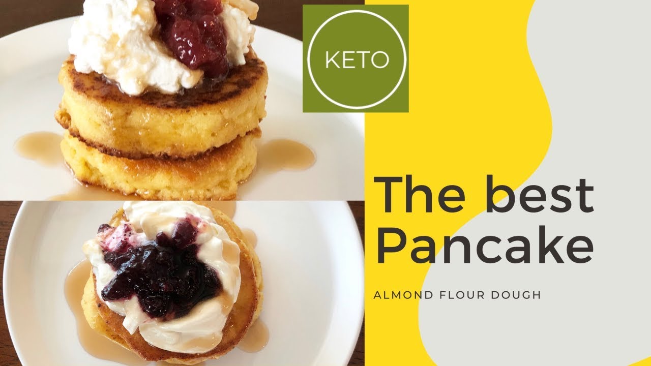 HOW TO MAKE KETO PANCAKE |  THE BEST ALMOND FLOUR KETO PANCAKE
