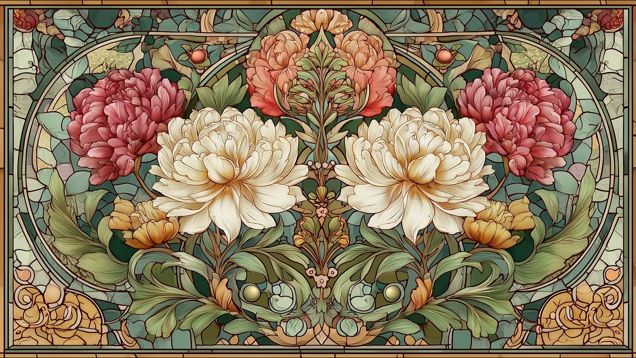 Art Nouveau Style | Wedding TV Art | Screensaver | Wallpaper