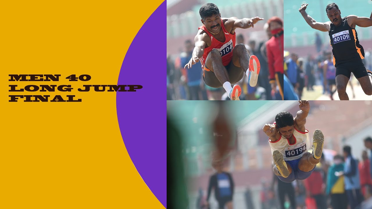 Men 40 Long Jump Final National Masters Athletics Championship 2020 Imphal, Manipur