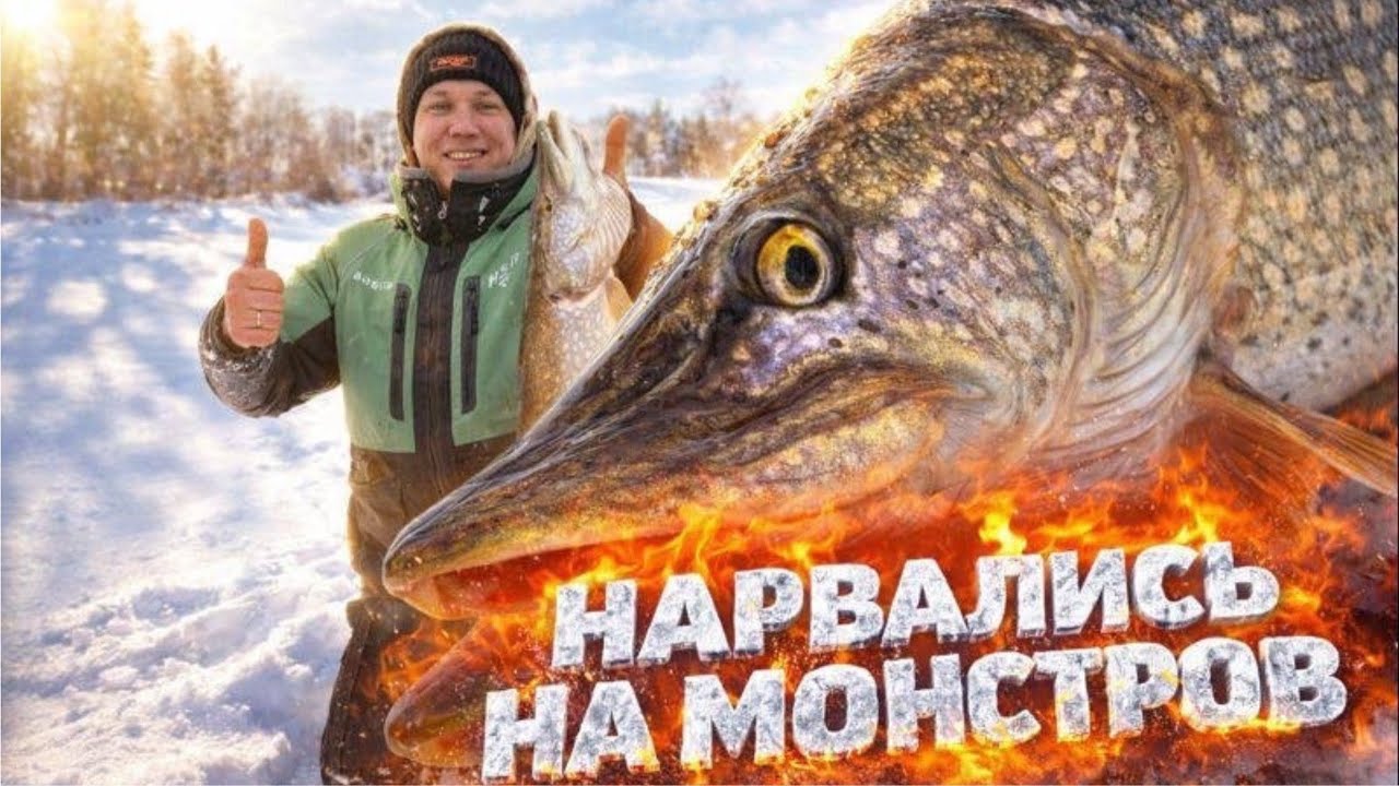 ЩУКА РВЁТ ЖЕРЛИЦЫ! Зимняя рыбалка, от которой трясутся руки