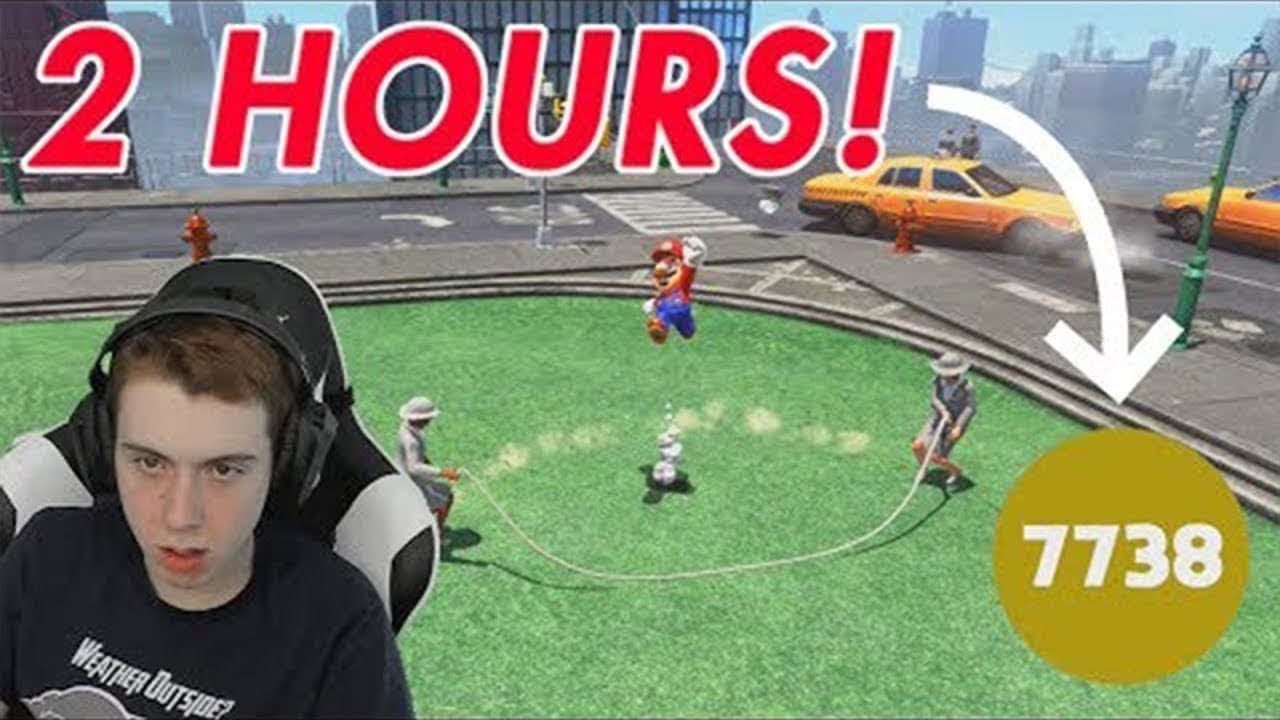 I Tried To Get 10,000 Jumps in Mario Odyssey's Jumprope Challenge.