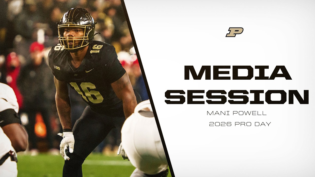 Mani Powell Pro Day Media Session | Purdue Football