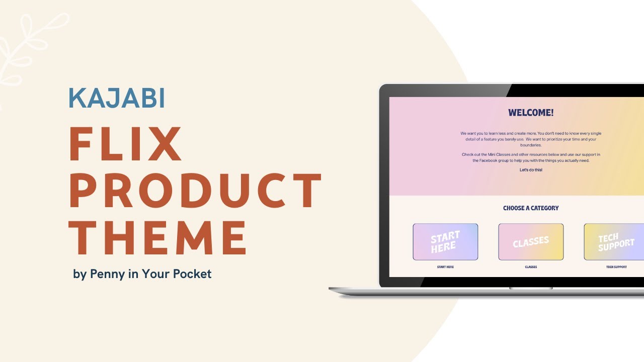Flix Product Theme for Kajabi Courses and Memberships