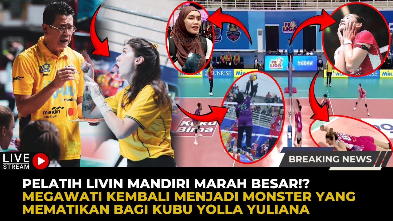 🔴Pelatih Livin Mandiri Marah Besar Usa Pertandingan, Megawati Tampil Antiklimaks Di Seri Bojonegoro?