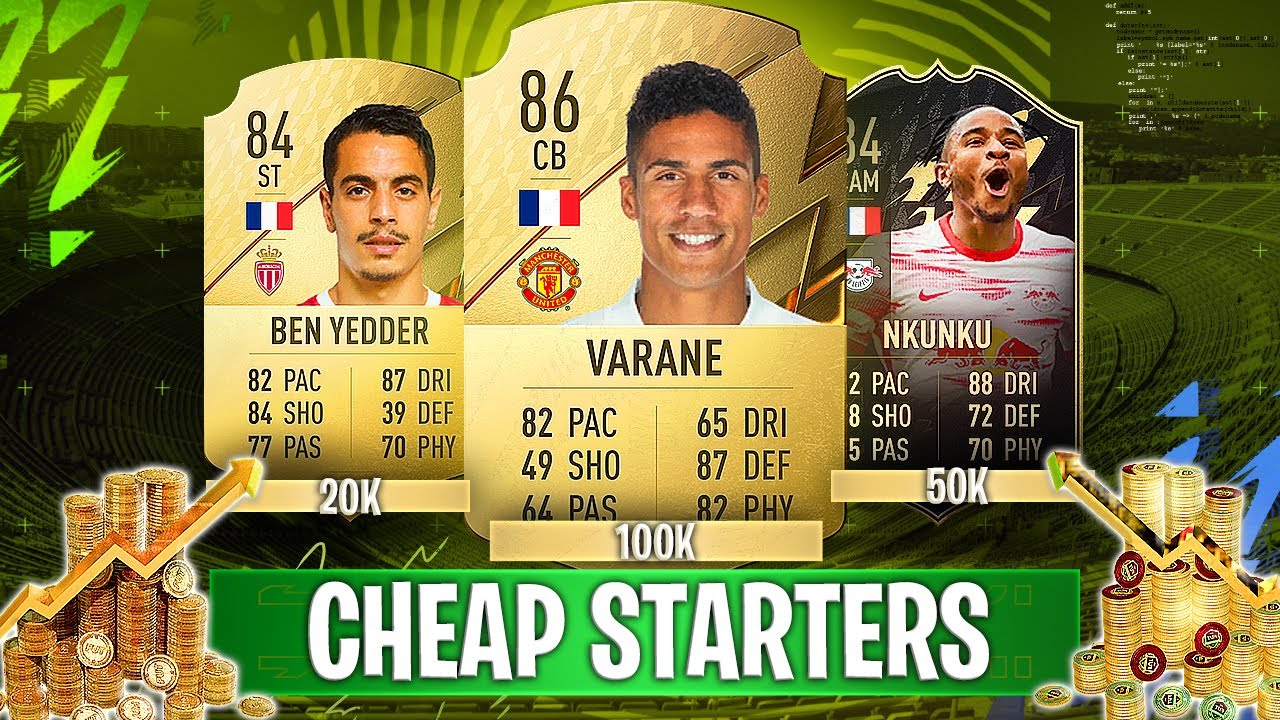 FIFA 22 STARTER TEAMS! BEST 10K, 20K, 30K, 40K, 50, 60K, 70K, 80K, 90K, 100K SQUAD BUILDER!
