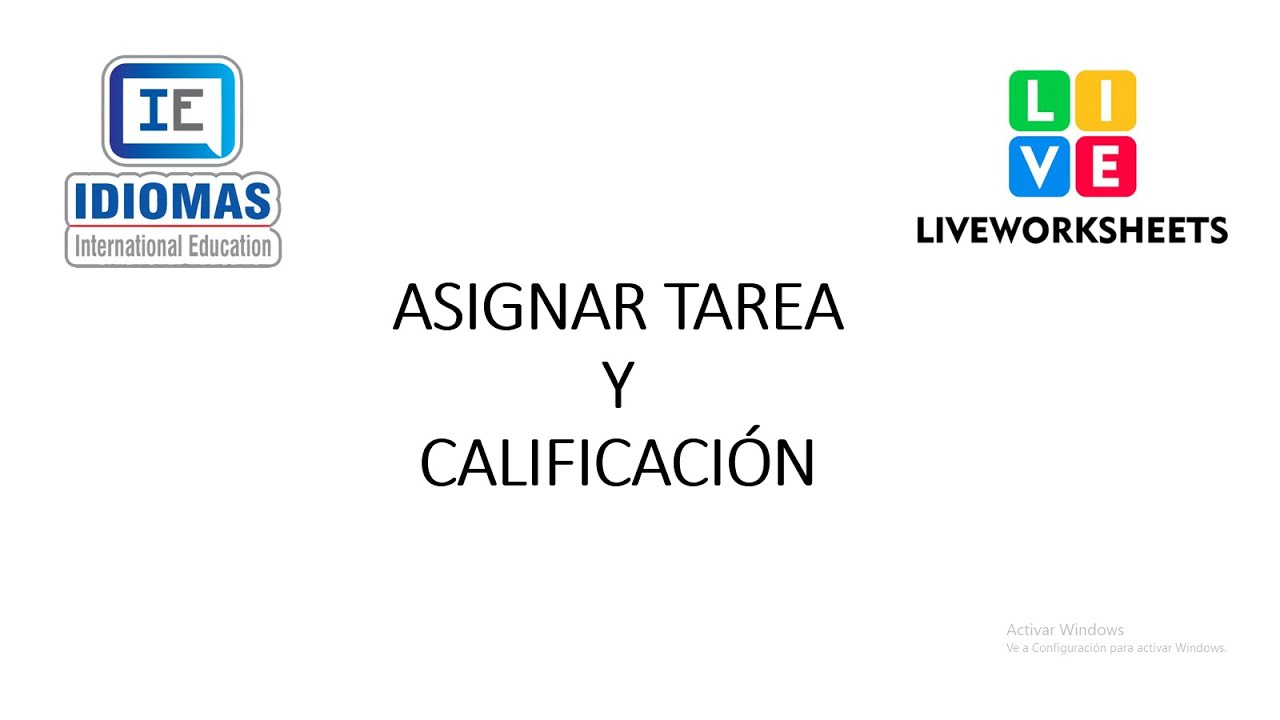 LIVEWORKSHEET SUBIR FICHAS Y CALIFICACIÓN