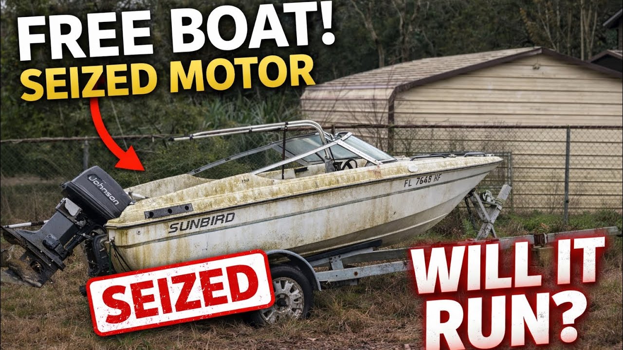 FREE Boat&hellip; SEIZED Motor. Will It Run?