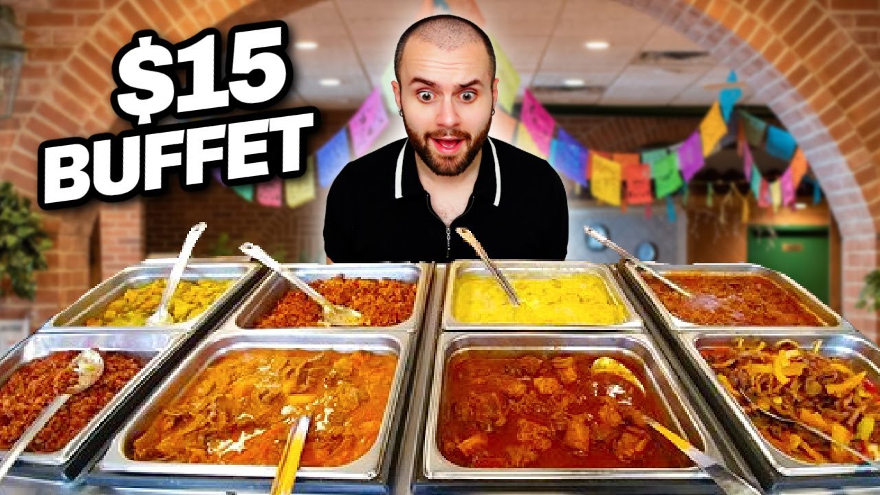 $15 All You Can Eat Mexican Buffet!! I tried everything...