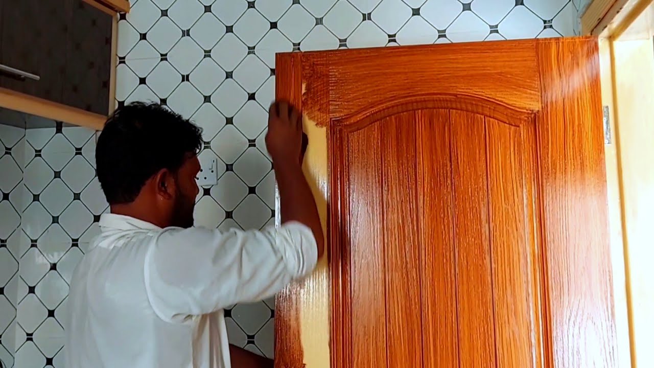 Ply door polish | how to polish a door | easy way to polish door 🚪 | door polish design