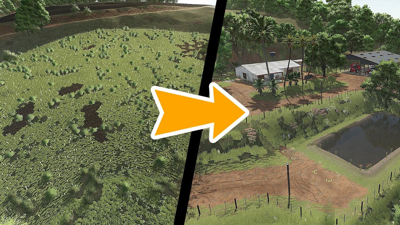 Criei uma Fazenda no Meio do Barranco! 😱  FS25 Timelapse