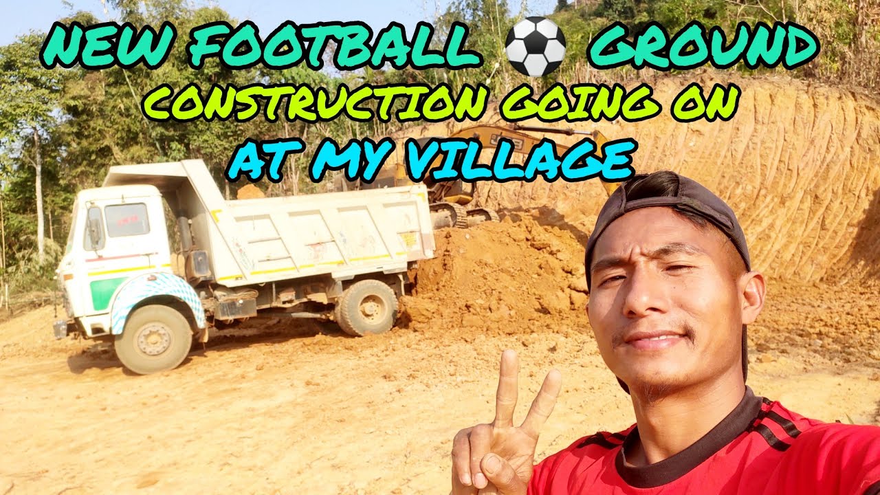 В деревне Янну ведется строительство нового футбольного поля ⚽. 2026 год.