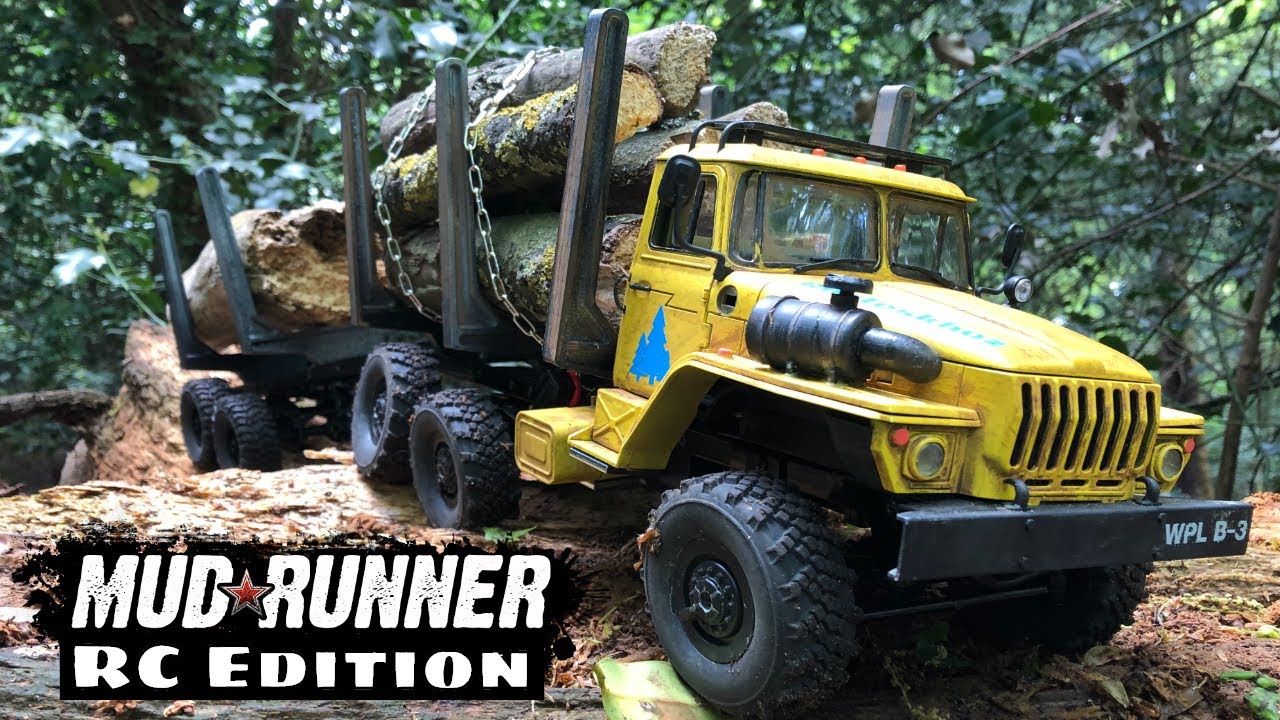 MudRunner RC Edition - WPL B36 2 Speed Brushless URAL Timber Truck.