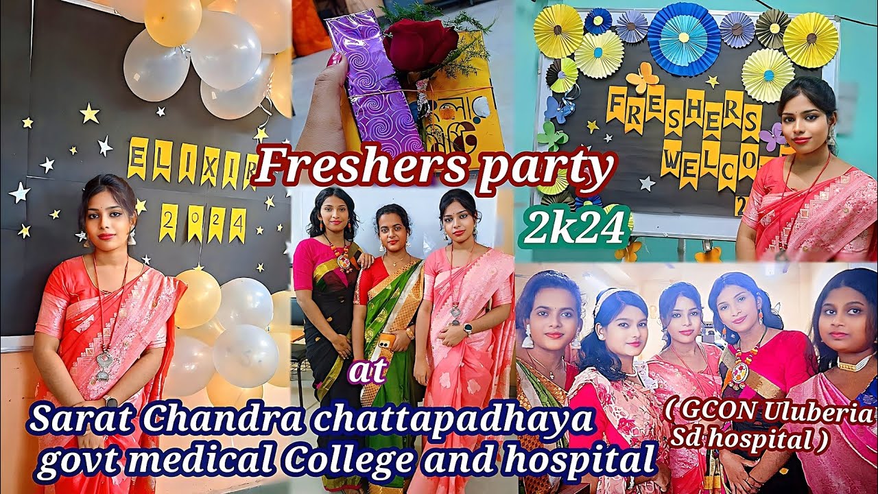 FRESHERS' PARTY 2K24 on college| Bsc nursing| SaratChandra chattapadhaya govt medical College