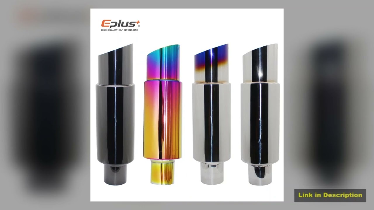 EPLUS CarMotorcycle Exhaust Pipe Muffler Tail Pipe Universal High Quality Stainless Steel 51 57
