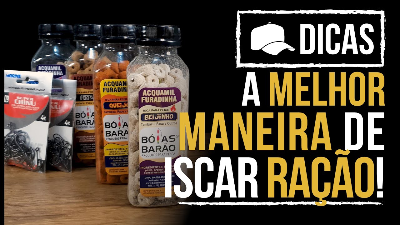 A MELHOR MANEIRA DE ISCAR A RAÇÃO, TAMANHOS DIFERENTES DE ANZOL!!! (DICA)