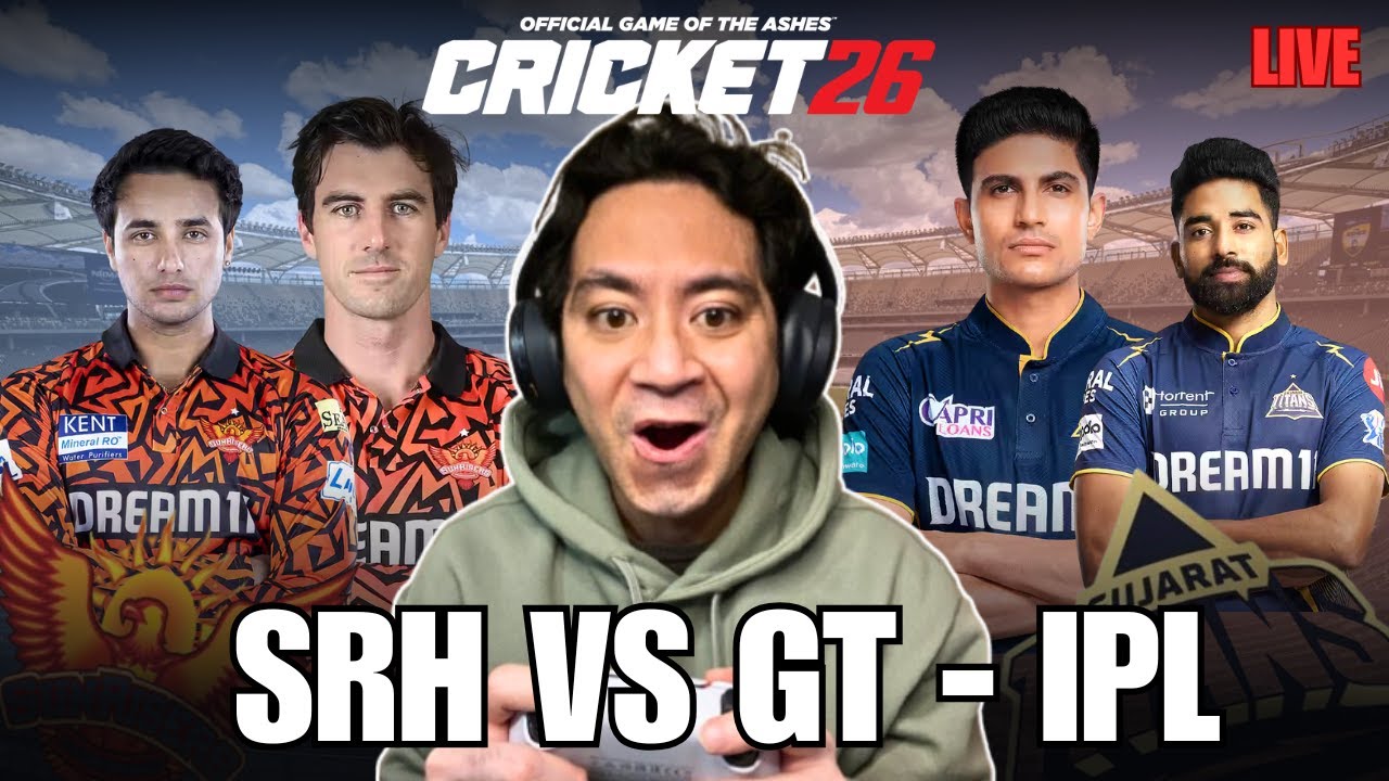 Sun Risers Hyderabad vs Gujarat Titans T20 Match | SRH vs GT | Cricket 26 Live | NoobBroLive