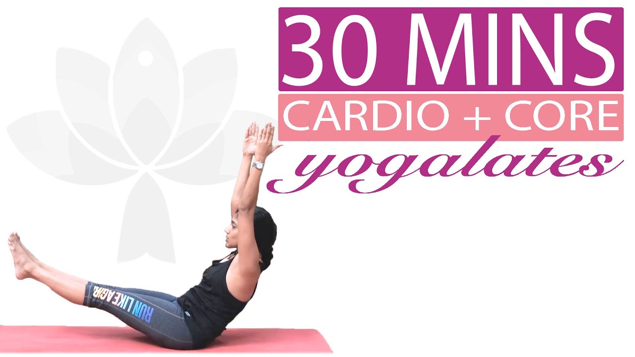 Cardio Surya Namaskar + Abs & Core Yoga Workout | FIT 30 | Yogalates with Rashmi