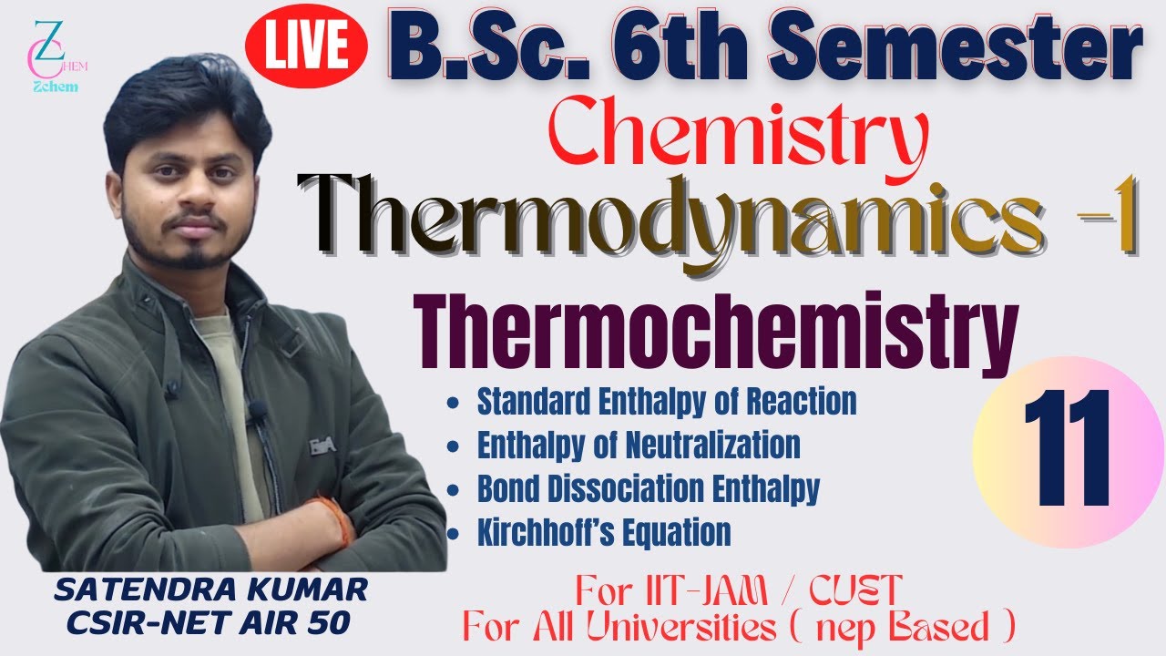 Kirchhoff's equation || Enthalpy of formation || Bond dissociation energy #thermochemistry #zchem