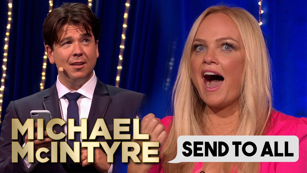 Emma Bunton's Hilarious Wedding Invite Text | Send To All | Michael McIntyre's Big Show