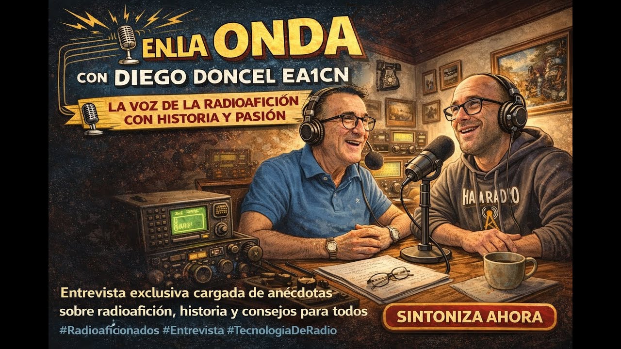 En la Onda con Diego Doncel EA1CN: La Voz de la Radioafición con Historia y Pasión