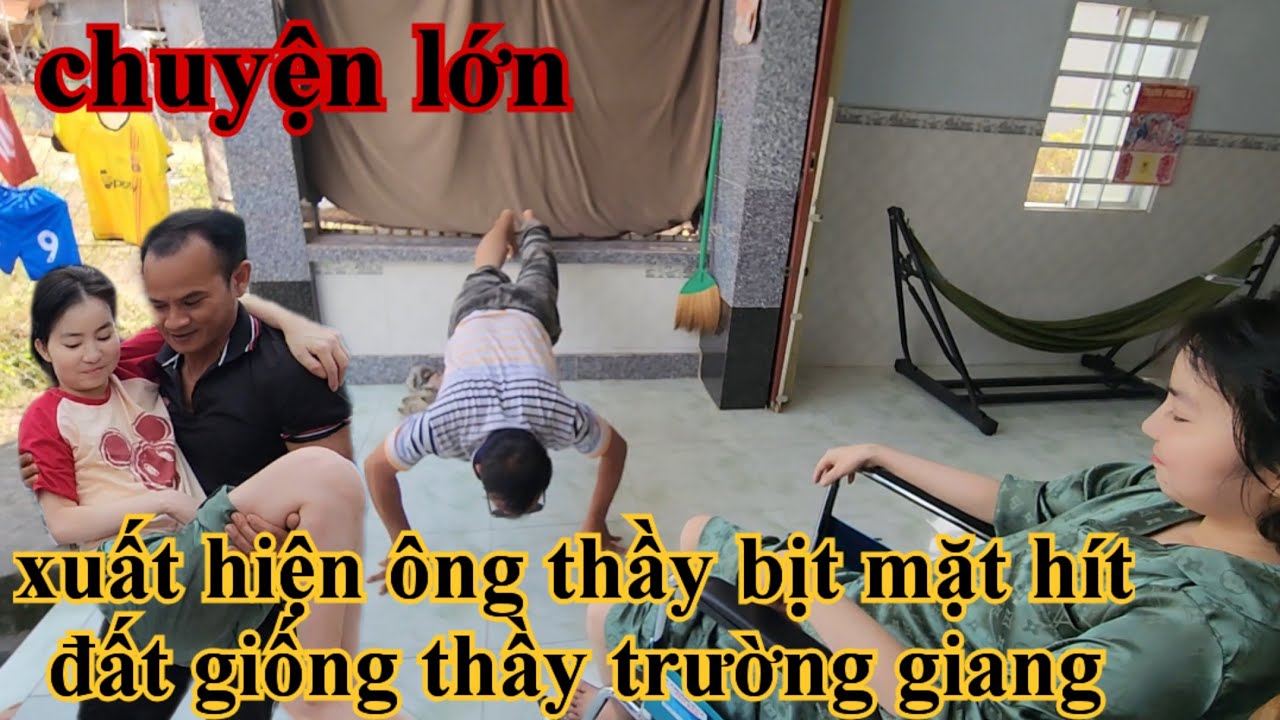 Chuyện lớn xuất hiện ông thầy bịt mặt hít đất giống thầy trường giang