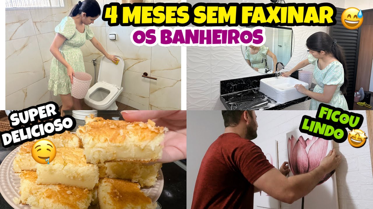 FAXINA PESADA | COLOCOU OS QUADROS | FIZ BOLO CREMOSO DE COCO E MAIS