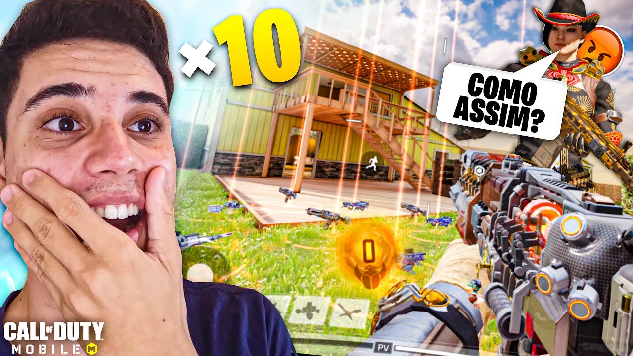 Dropei 10 ARMAS MITICAS no LOBBY e BUGUEI TODOS no COD MOBILE!😂