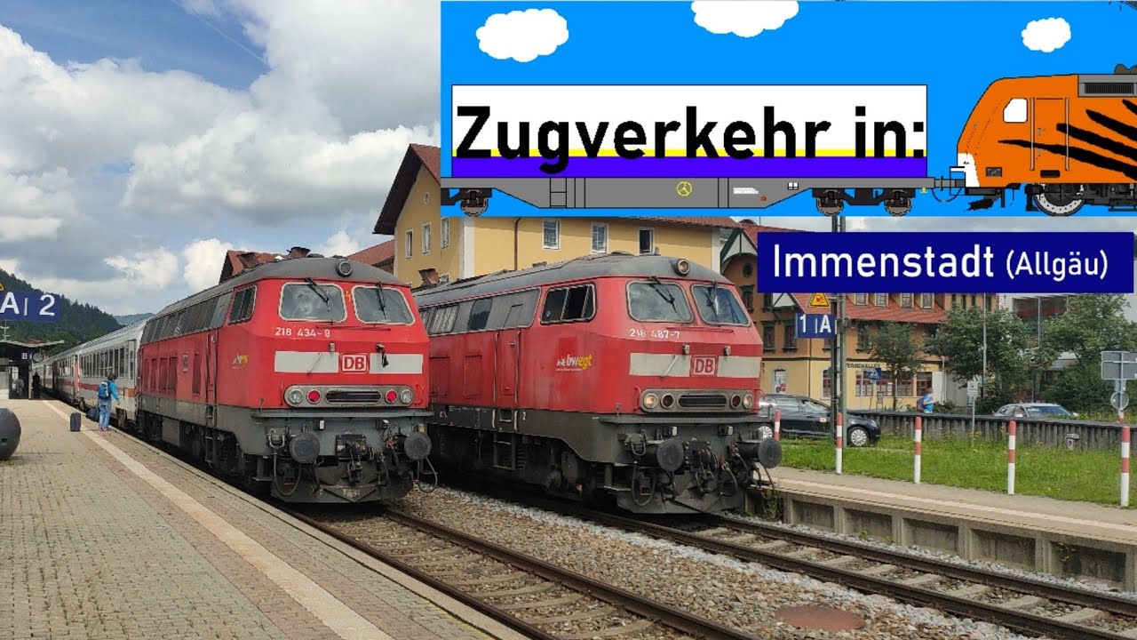 Zugverkehr in Immenstadt im Allgäu (1)