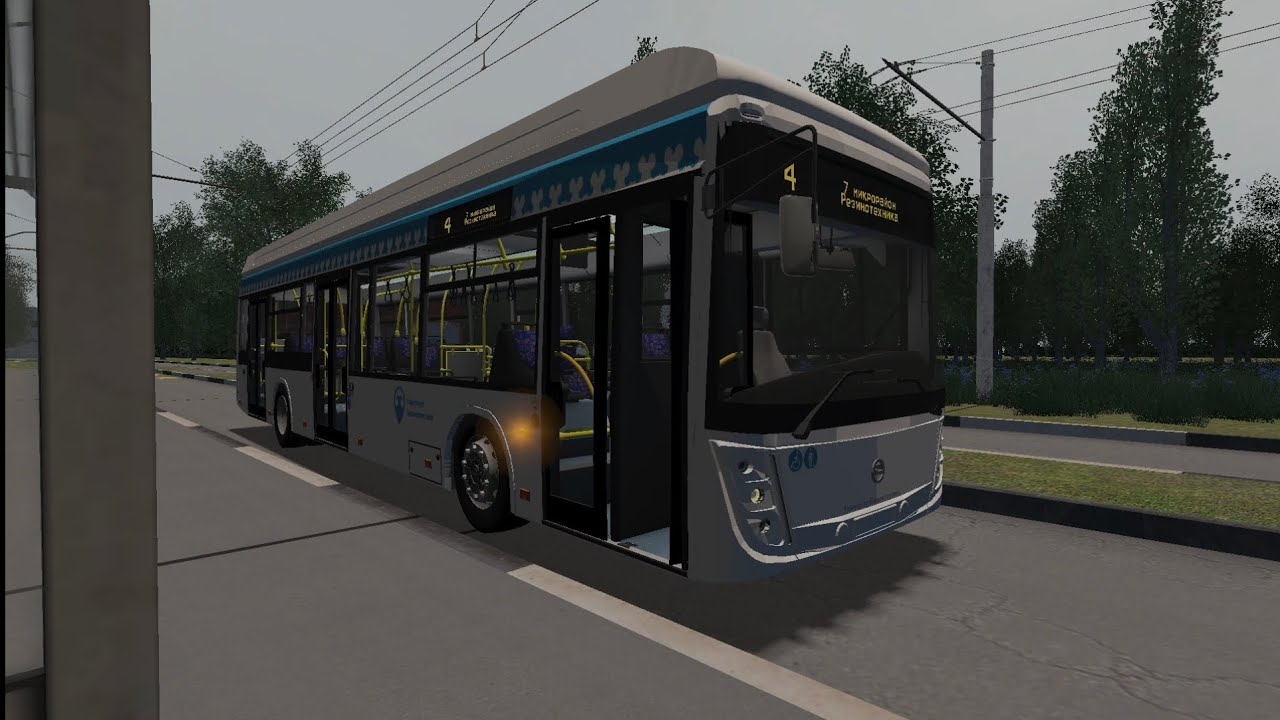 Поездка на троллейбусе УТТЗ-6241.02 по карте "Балаково" в garry's mod 