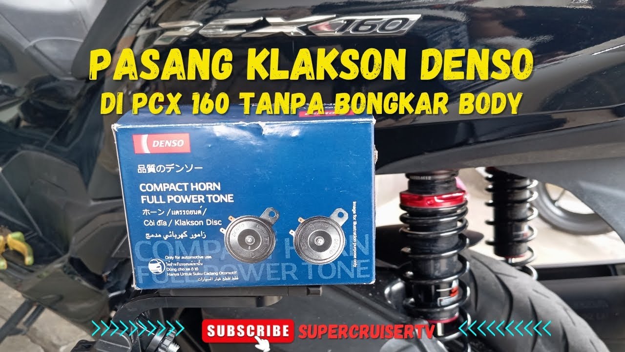 Pasang Klakson Denso Disk di PCX 160 Tanpa Bongkar Body