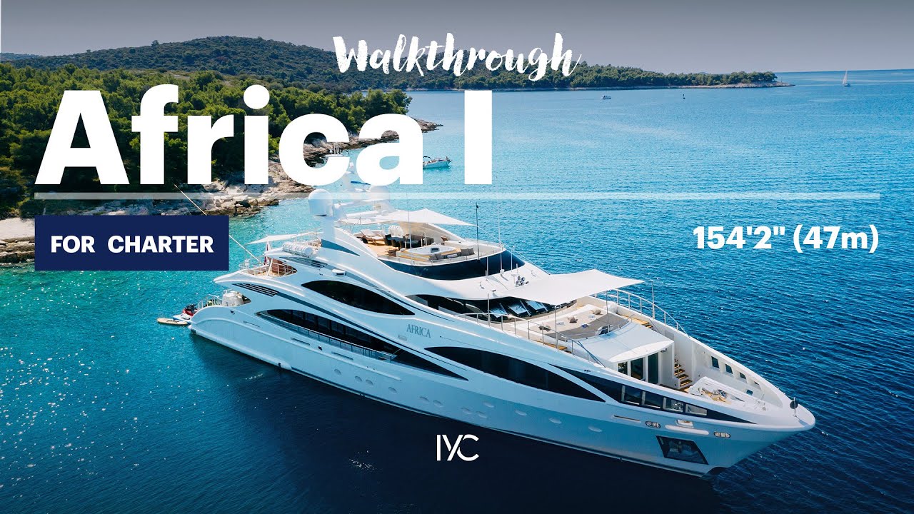 AFRICA I | The walkthrough of Cristiano Ronaldo's favorite superyacht | For charter with IYC