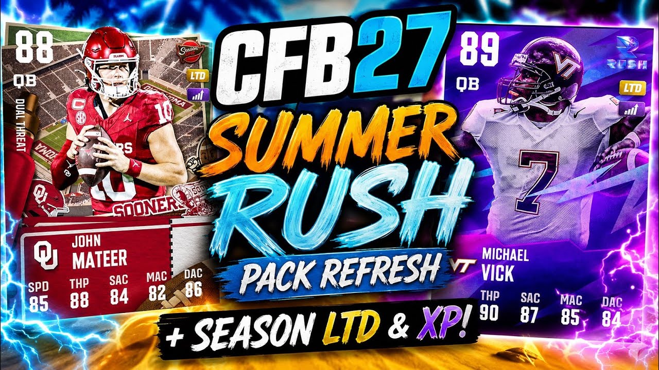 SURPRISE SUMMER RUSH PACK REFRESH! SEASON LTD & XP IS LIVE NOW IN CFB 27 ULTIMATE TEAM!