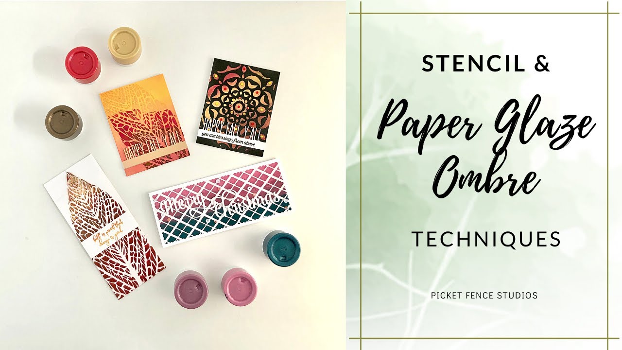 Paper Glaze Ombre Techniques with Erica