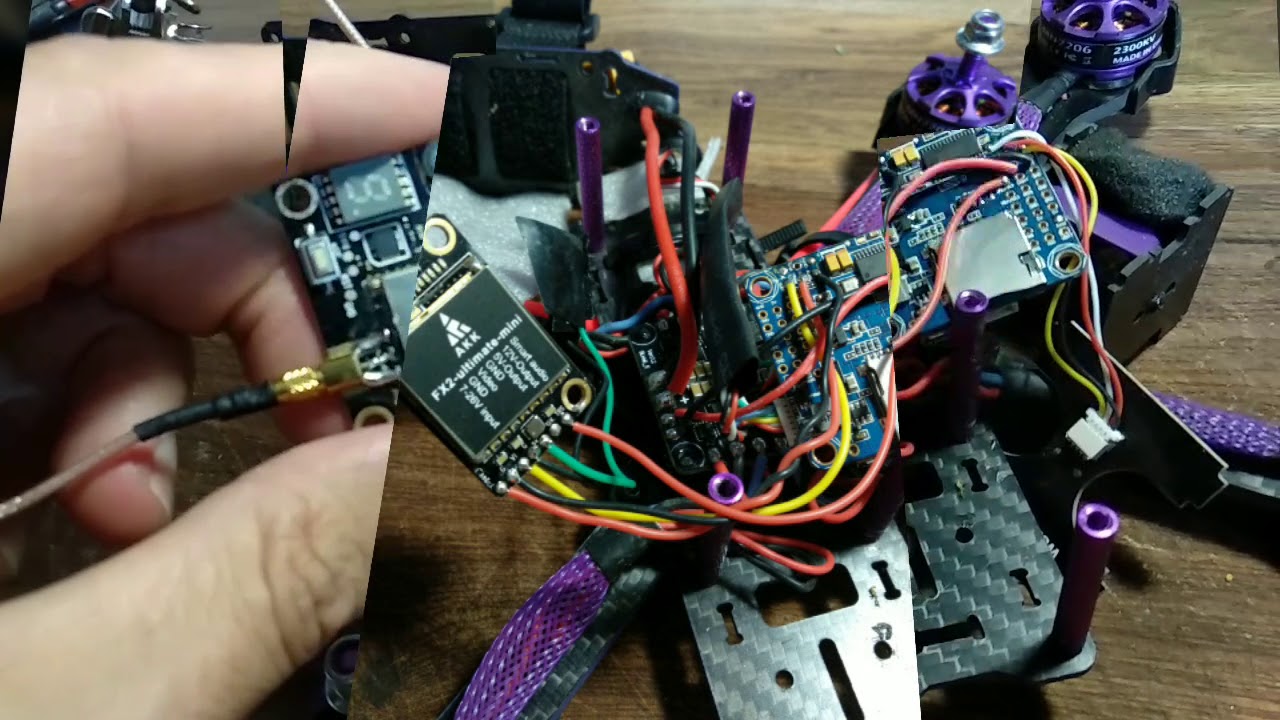 Eachine Wizard X220S - Cambio de VTX por AKK FX2 Ultimate Mini 1200mW y SmartAudio