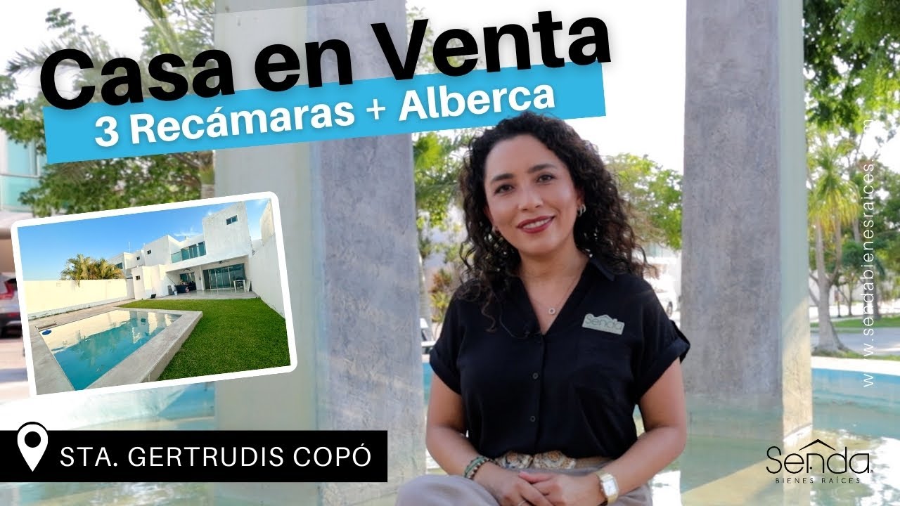 ✨¡Casa de Ensueño en Mérida! 🏡 3 Recámaras y Alberca en 📍Privada Porto, Santa Gertrudis Copó
