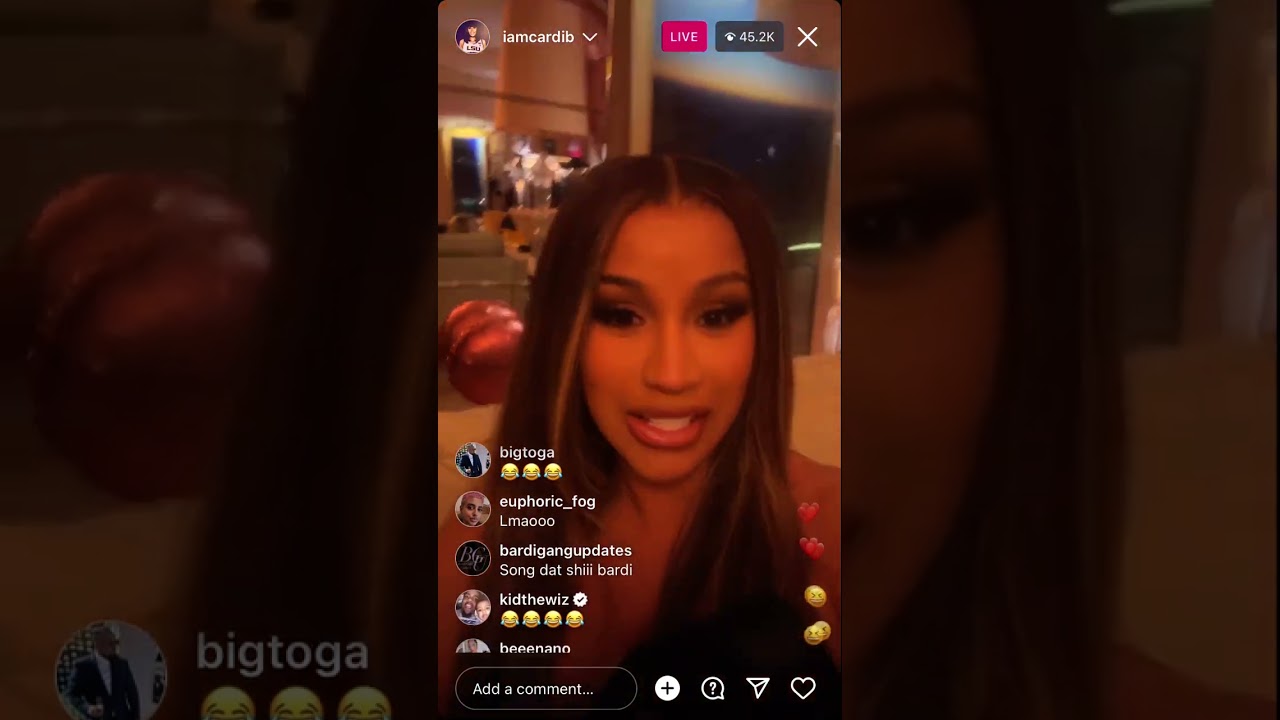 Cardi B reveals her & Hennessy Carolina’s favorite artist #cardib #live #favorite #artist