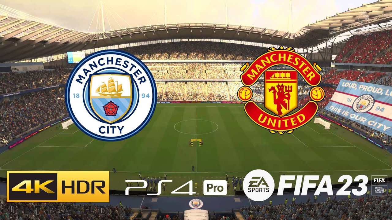 FIFA 23 — «Манчестер Сити» против «Манчестер Юнайтед» | Премьер-лига | PS4 Pro [4K HDR]