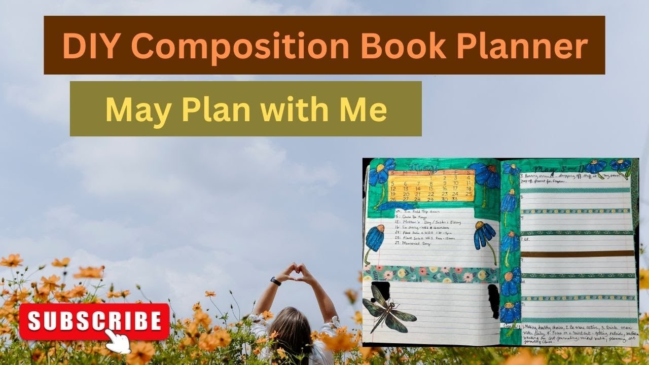 DIY Planner using a Composition Book -May Plan with Me - Week 1