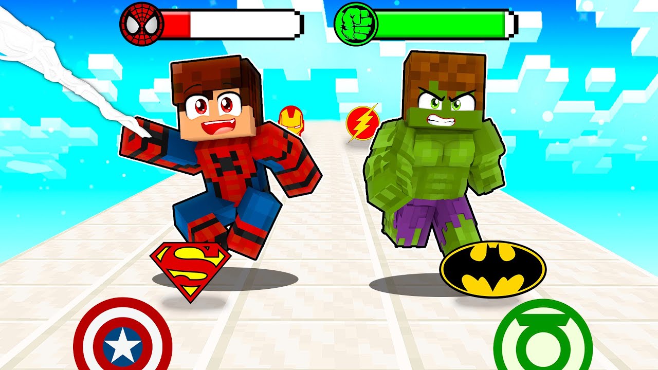 Epicki POŚPIECH! - SUPER HEROS vs SUPER BOHATER w Minecraft!