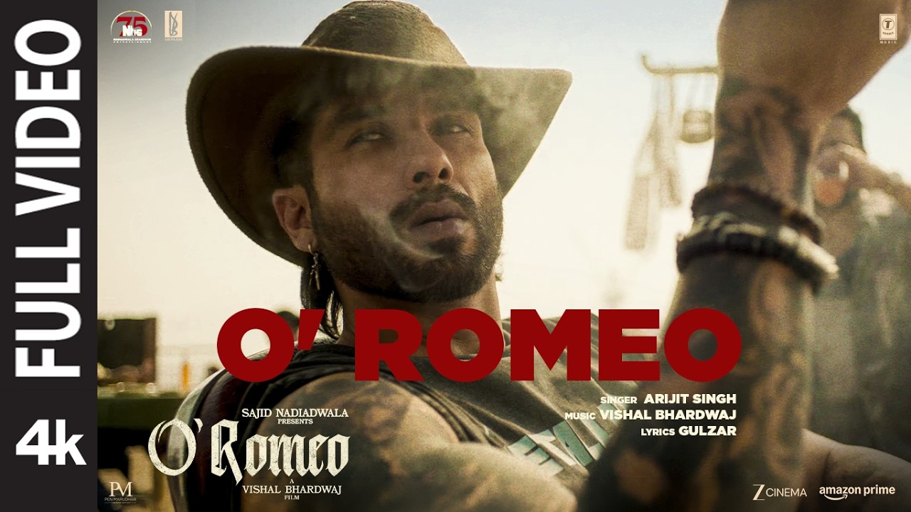 O'Romeo (Title Track) Full Video | Shahid Kapoor | Triptii D, Disha P | Vishal B | Gulzar | Arijit S