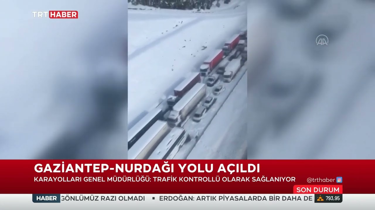 Gaziantep Nurdağı Yolu A&ccedil;ıldı 19.01.2022 TURKEY