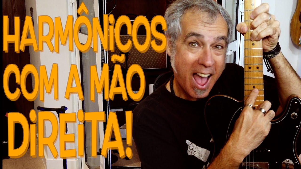 Tocando harmônicos com a mão direita - Avançado